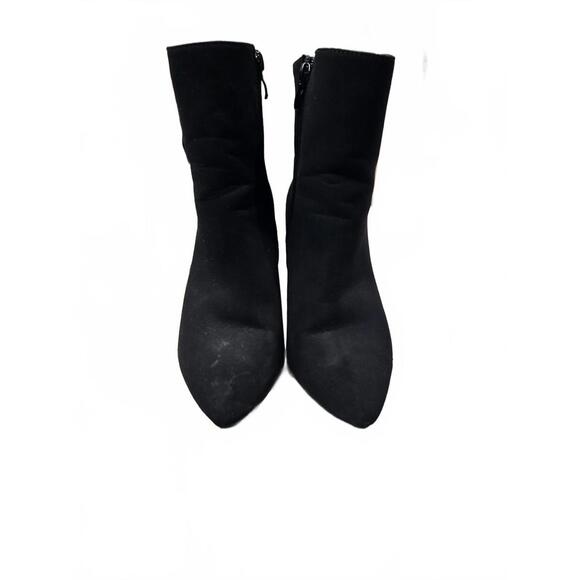 Shoes - Black Women's Ankle Boots with Block Heel